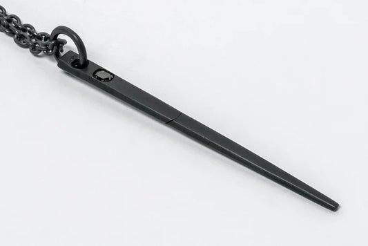 Spike Necklace 0.3 CT Chunky Diamond Slab 1430-2-KA+DIA