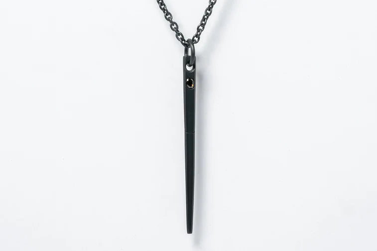 Spike Necklace 0.3 CT Chunky Diamond Slab 1430-2-KA+DIA