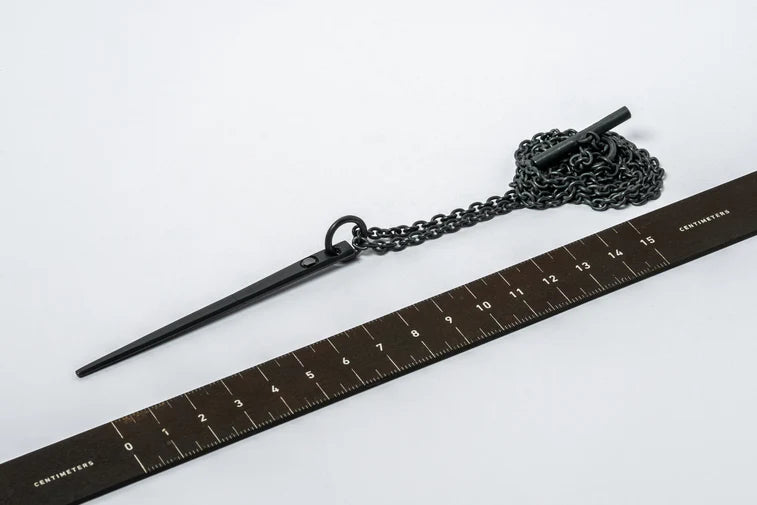 Spike Necklace 0.3 CT Chunky Diamond Slab 1430-2-KA+DIA