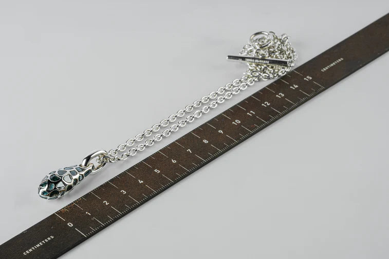 Chrysalis Necklace Nympha Mega Pavé Blue Diamond Slabs 1630-1-PA+BDIA