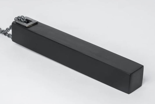 Cuboid Necklace 204-1-JET+KA