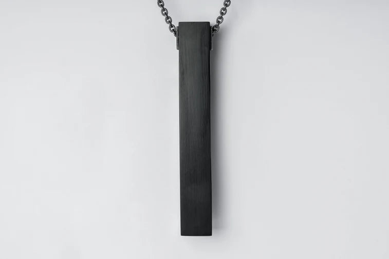 Cuboid Necklace 204-1-JET+KA