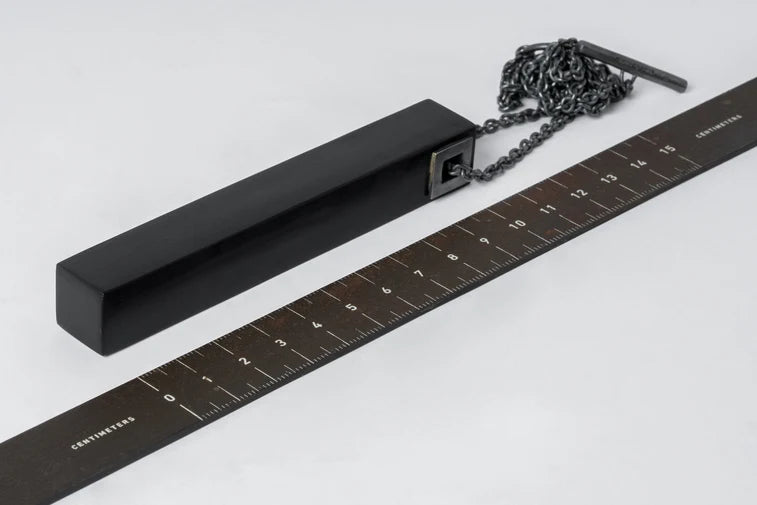 Cuboid Necklace 204-1-JET+KA