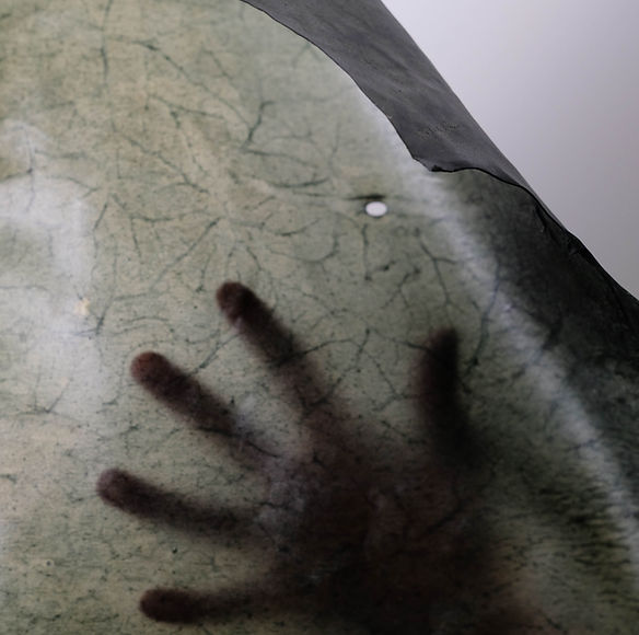 Black Horse Shoulder and Transparent Leather Minimal Card Holder