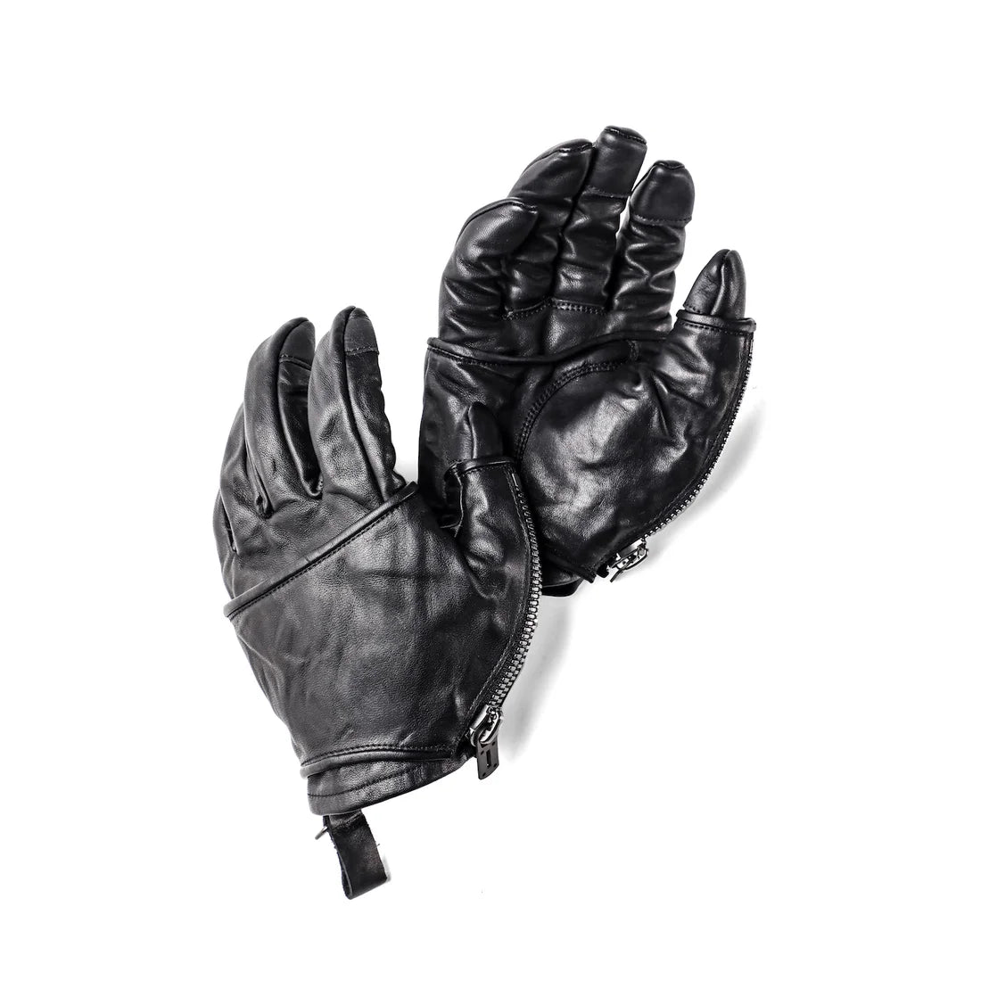 Black Horse Leather Layered Gloves