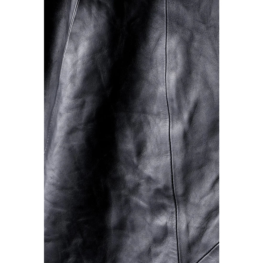 Black Horse Leather Twist W-Zip Gloves