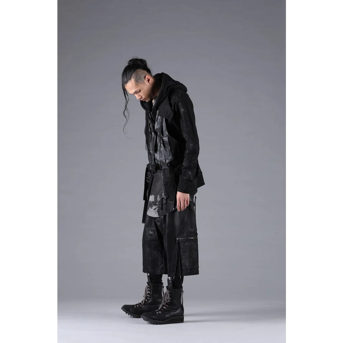 Black Horse Leather Vest Bag