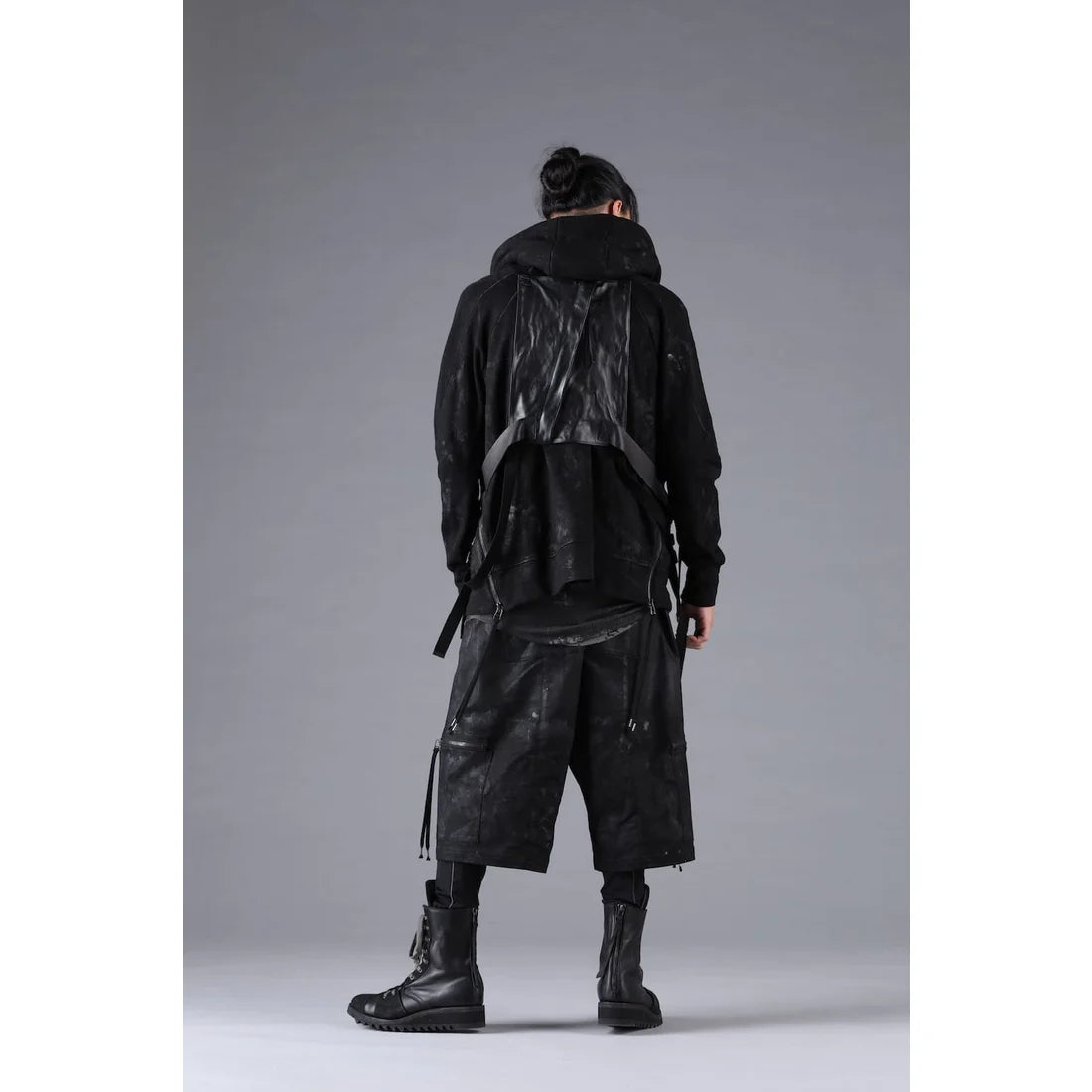 Black Horse Leather Vest Bag