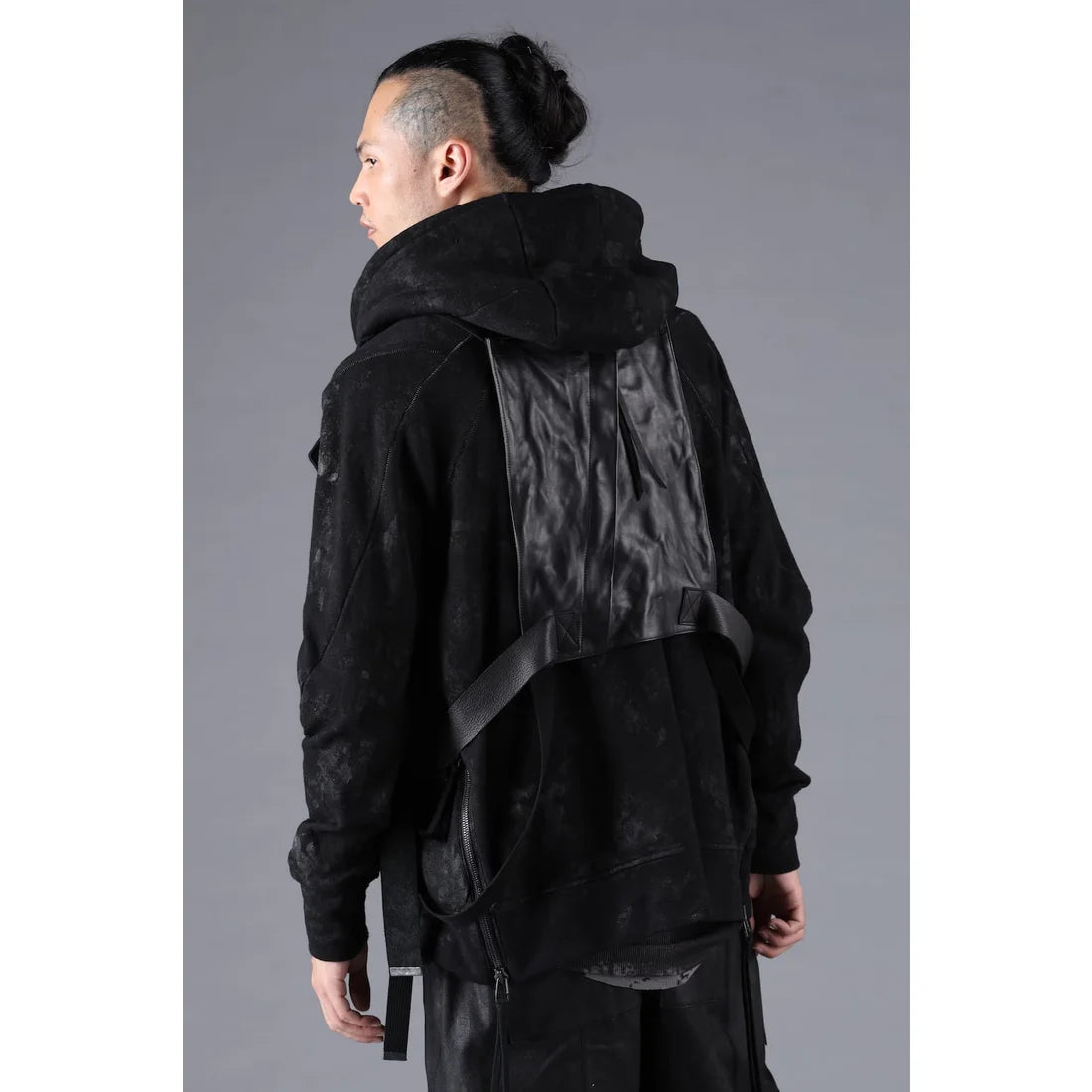 Black Horse Leather Vest Bag