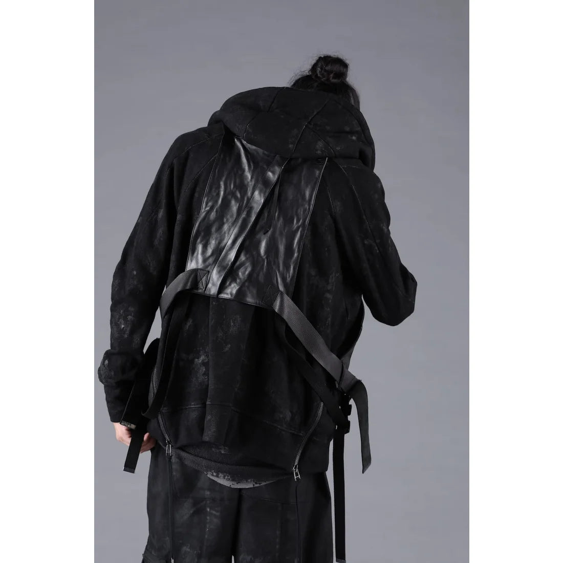 Black Horse Leather Vest Bag