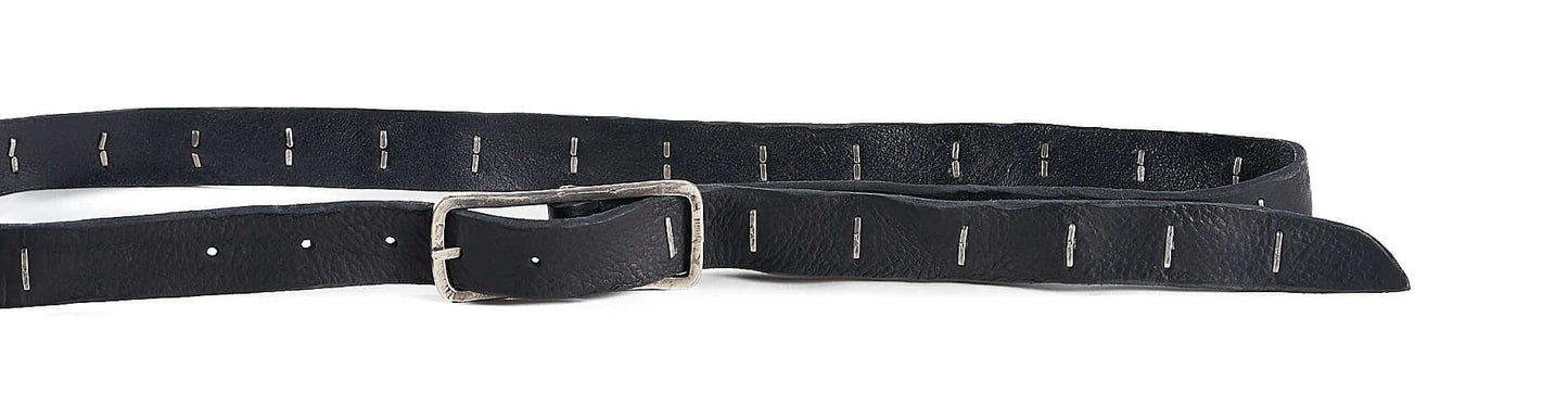 Black 925 Silver Staples RUNA GR Belt