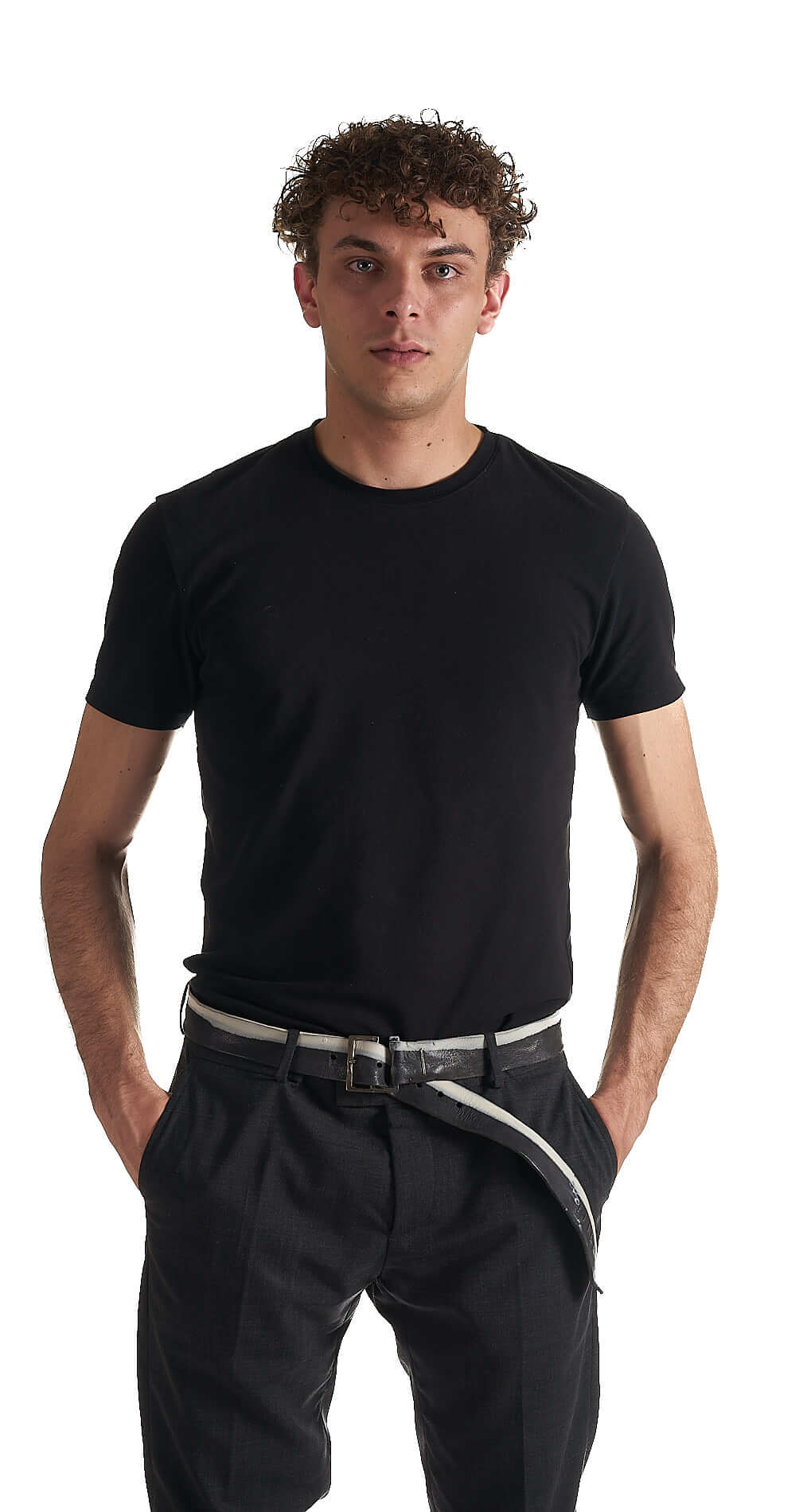 Black Bull Leather BANDELE GRANDE GROS Belt