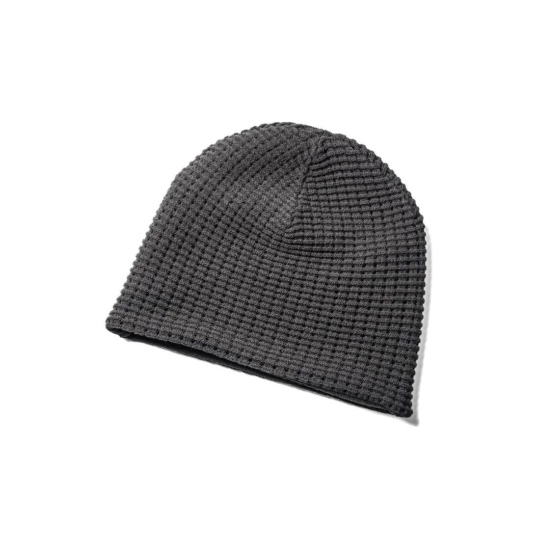 Grey Cotton Blend Knit Cap