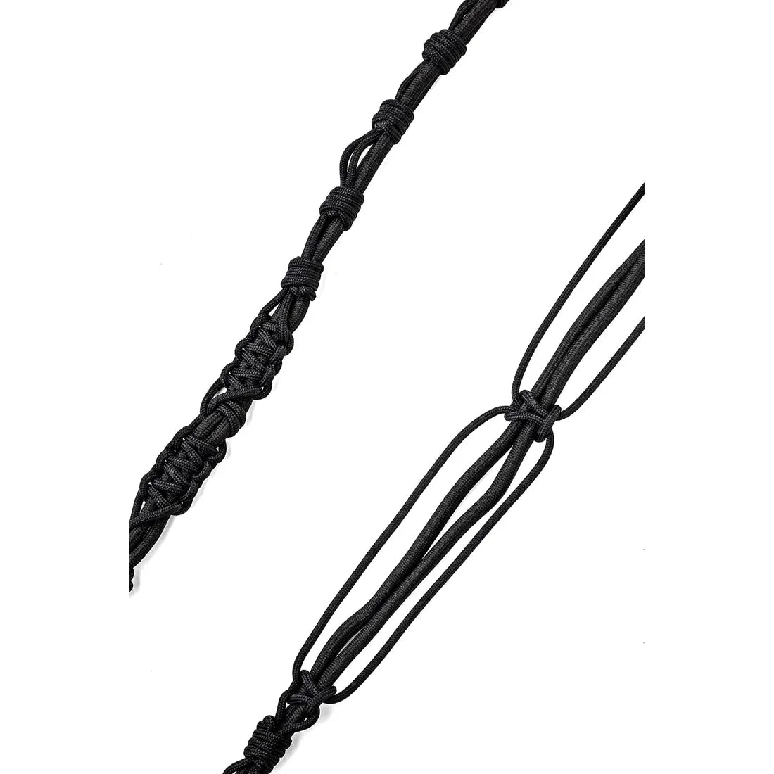 Black Collaboration with TOLAN Handknit Rope Belt