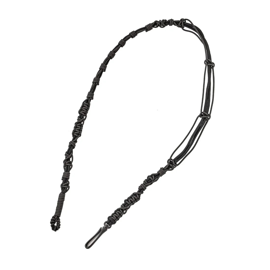 Black Collaboration with TOLAN Handknit Rope Belt