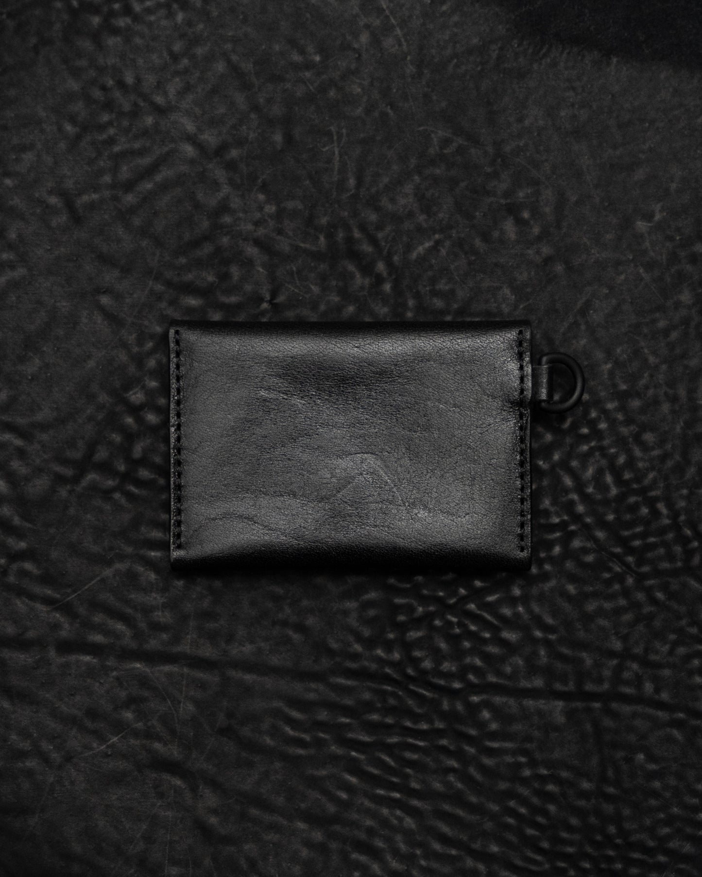 Black Horween Horsehide Origen II Snap Card Case