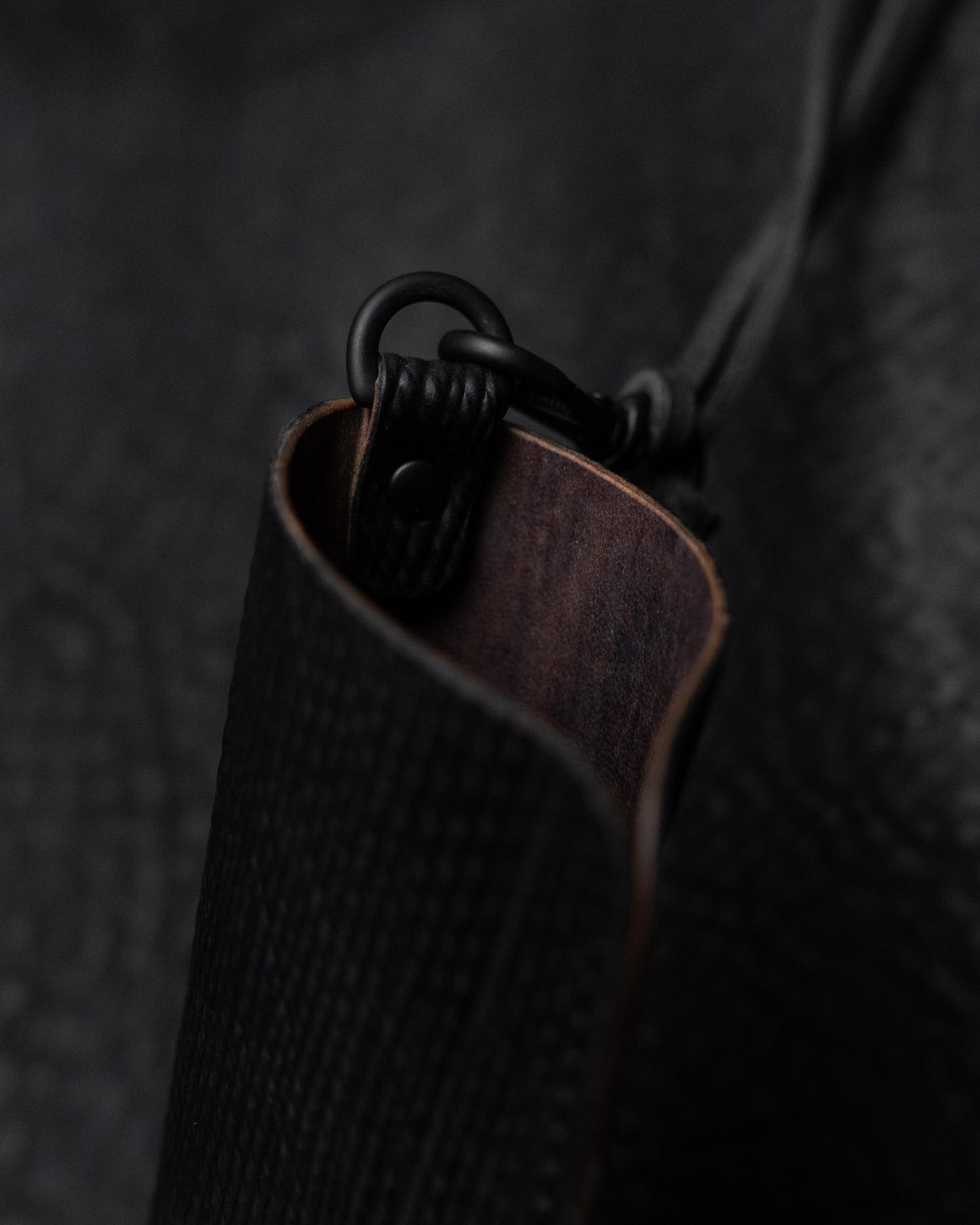 Black Metta Catharina Shell Cordovan Kinich II Eyewear Pouch