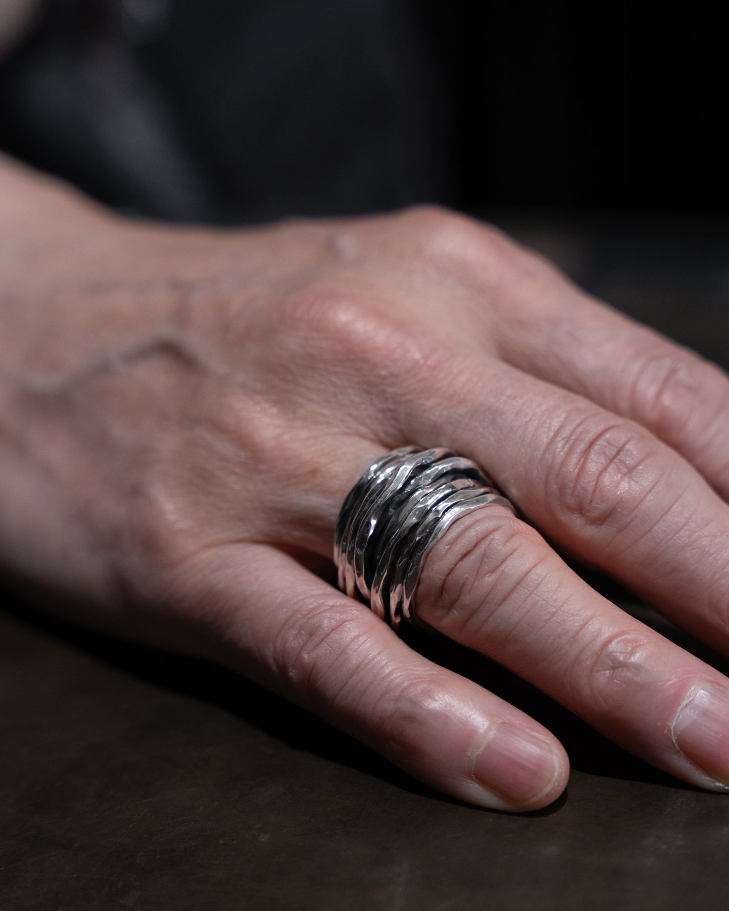Antique Sterling Silver Coil Ring