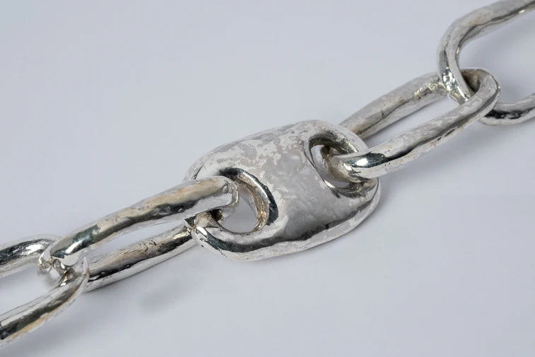 Roman Small Link Bracelet w/ Small Closed Link E1702-33-PA