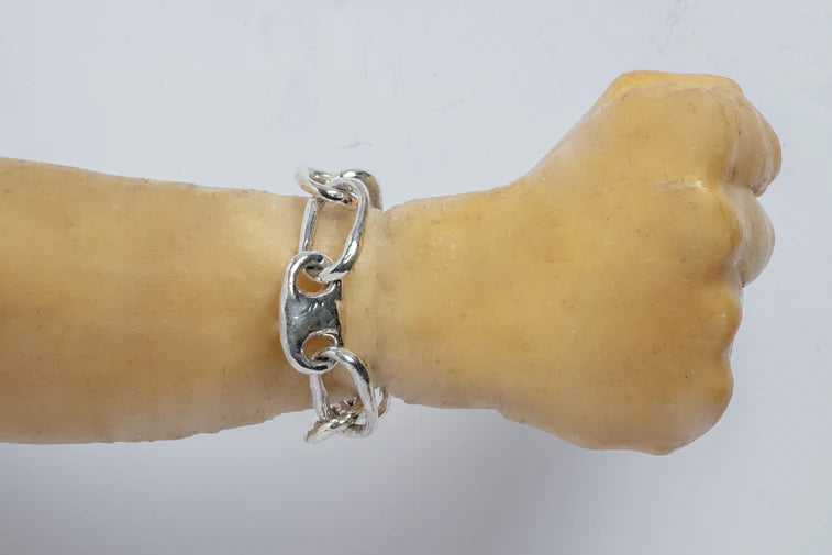Roman Small Link Bracelet w/ Small Closed Link E1702-33-PA