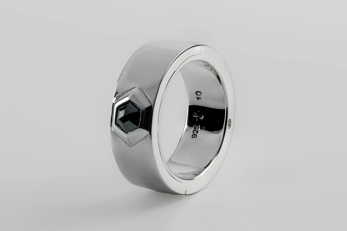 Sistema Ring Fancy Setting Black Hex Diamond 0.5 CT 9mm 2101-3-PA+BLKDIA