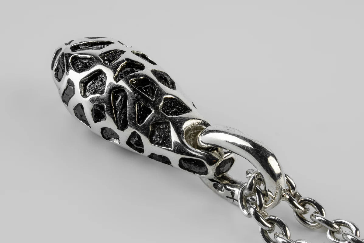 Chrysalis Necklace Nympha Mega Pavé Polished Black Diamond Slabs 1630-1-PA+PBLKDIA