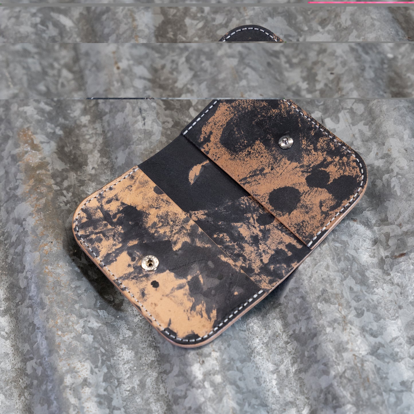 Shell Cordovan Balam Snap Card Holder