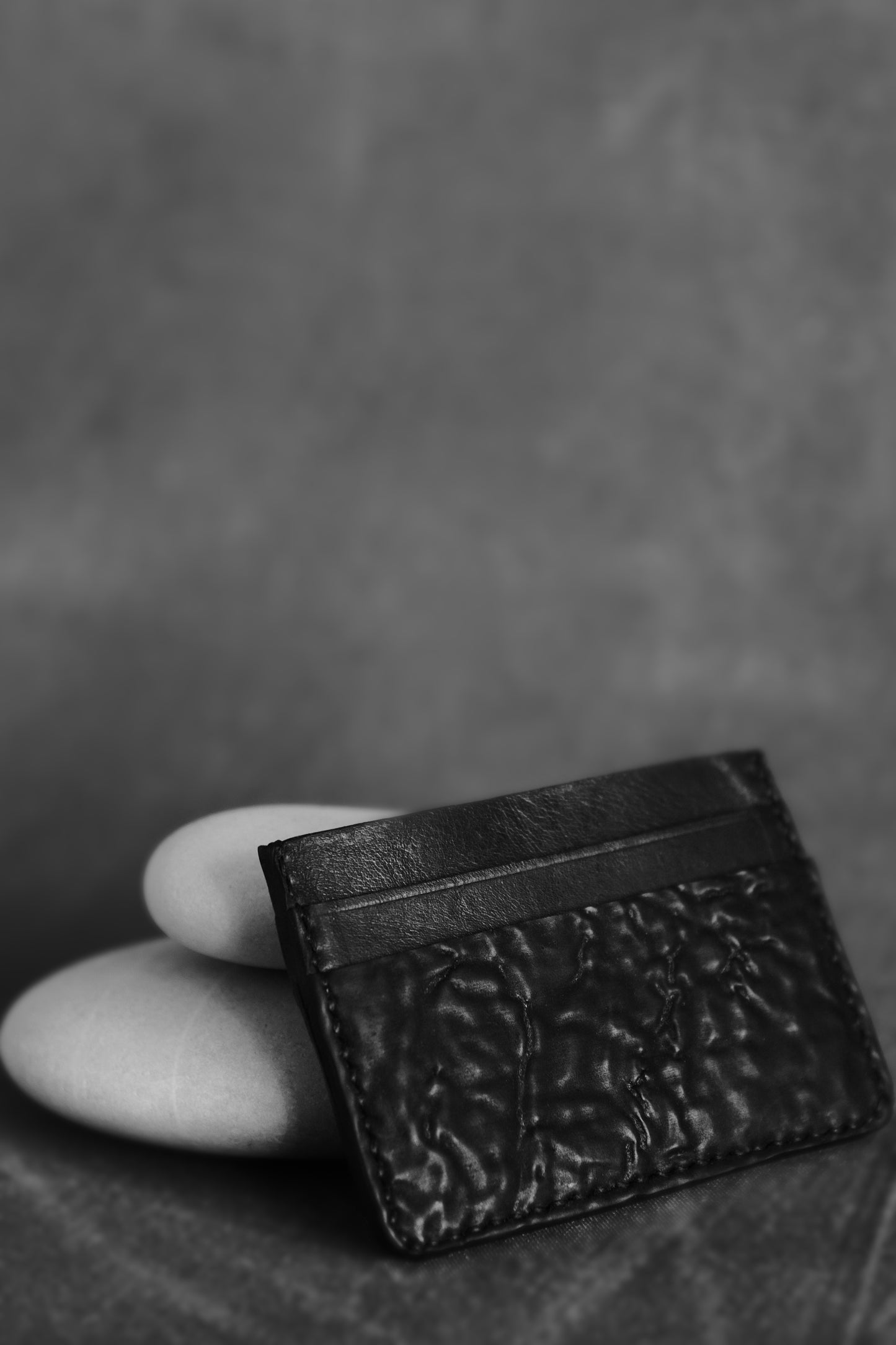 Black Culatta Horse Leather Minimal Wallet