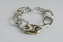 Roman Small Link Bracelet w/ Small Closed Link E1702-33-PA