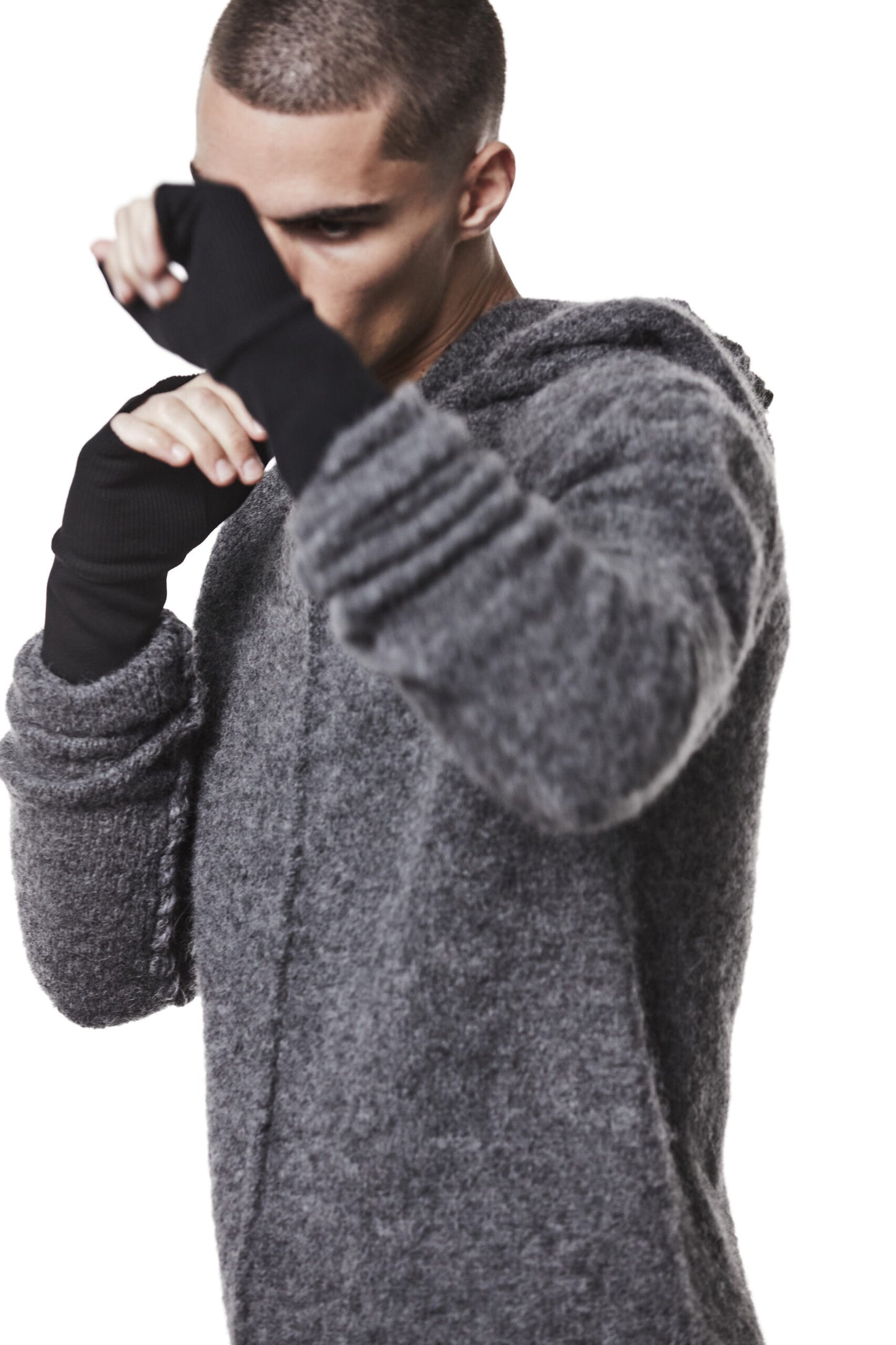 Black Fingerless Gloves M52