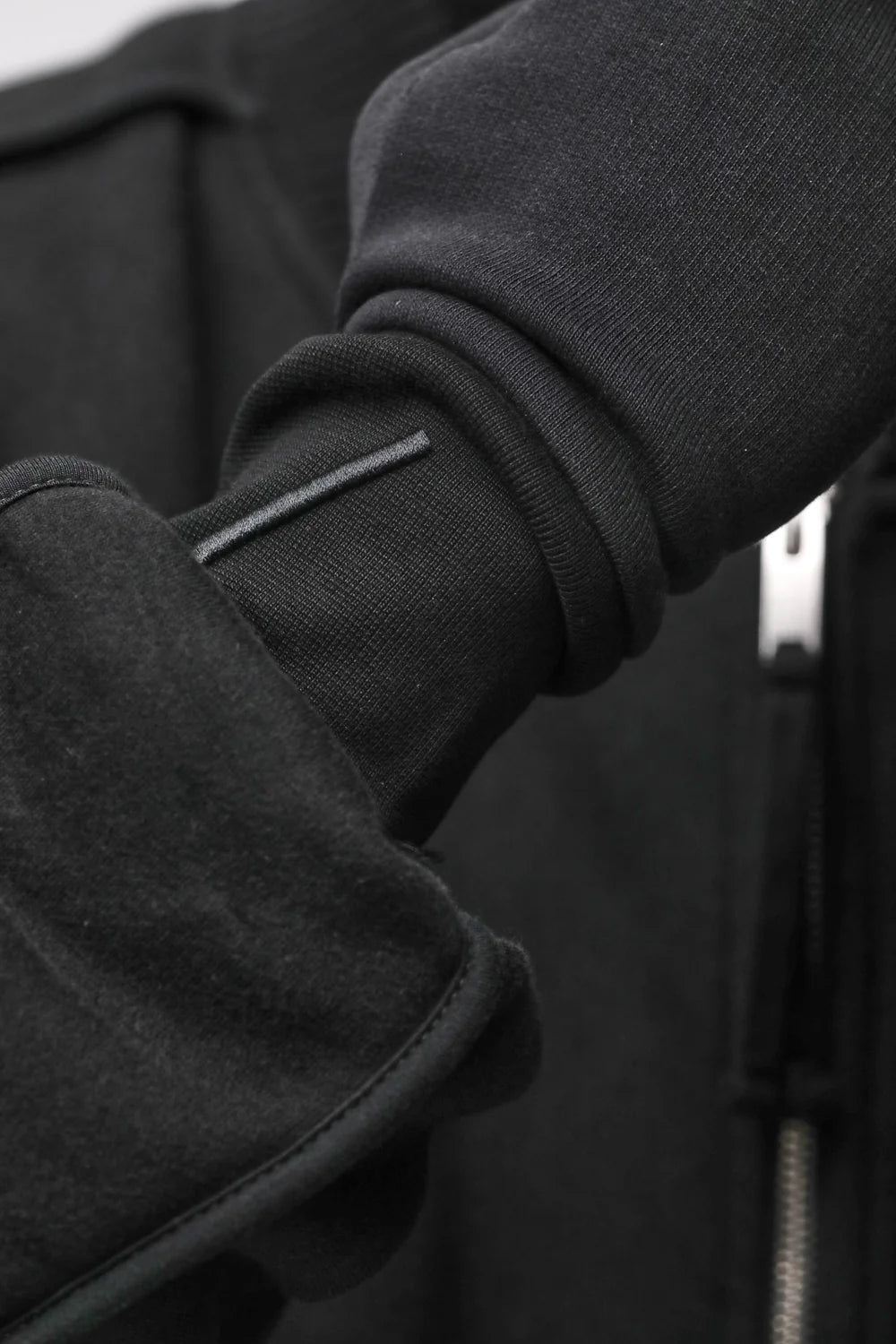 BLACK FINGERLESS COTTON GLOVES M55