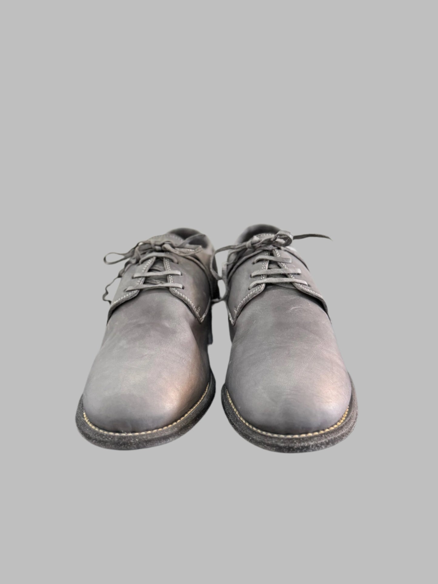 Grey Classic Double Heel Derbies 792X
