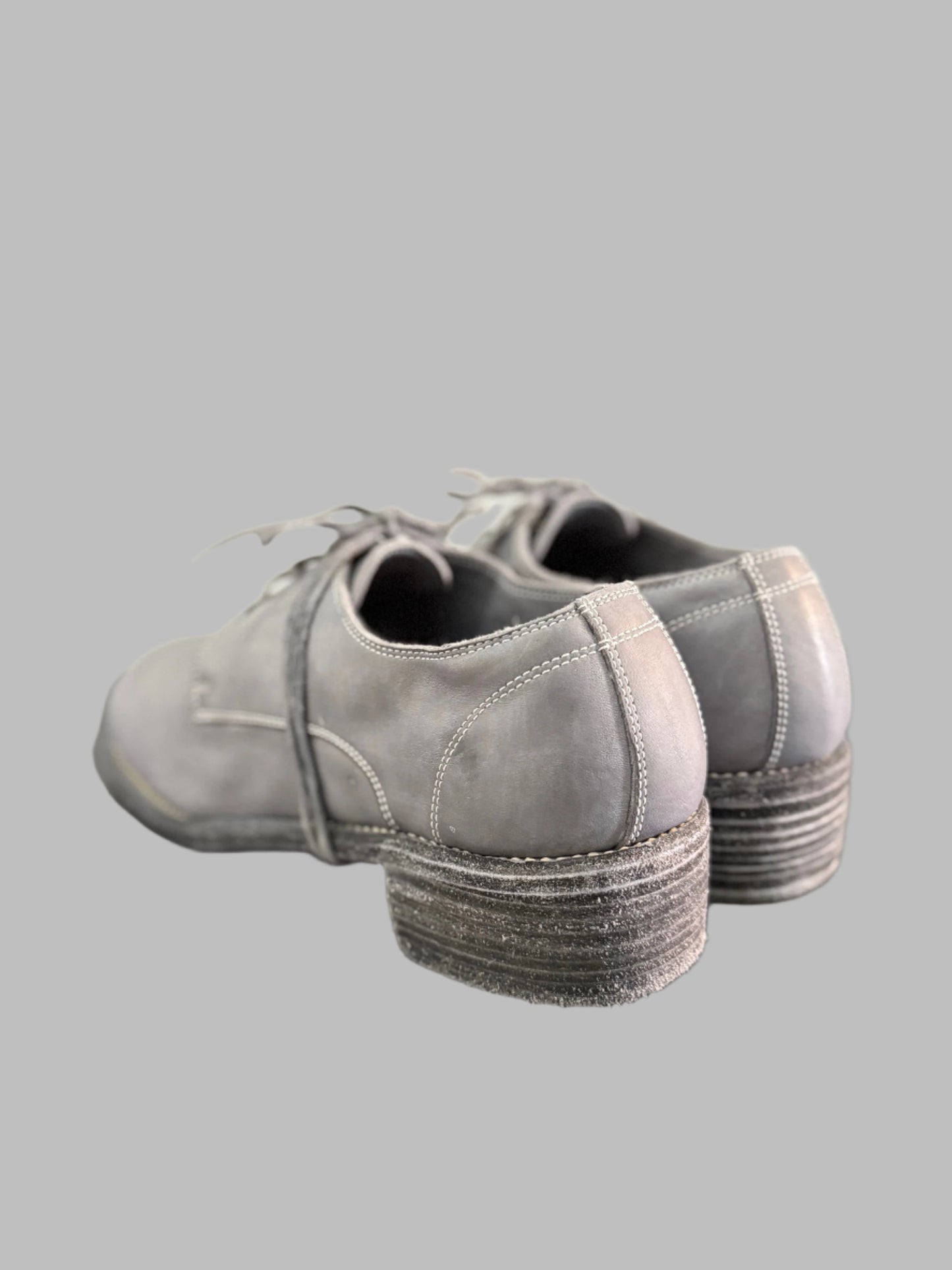 Grey Classic Double Heel Derbies 792X