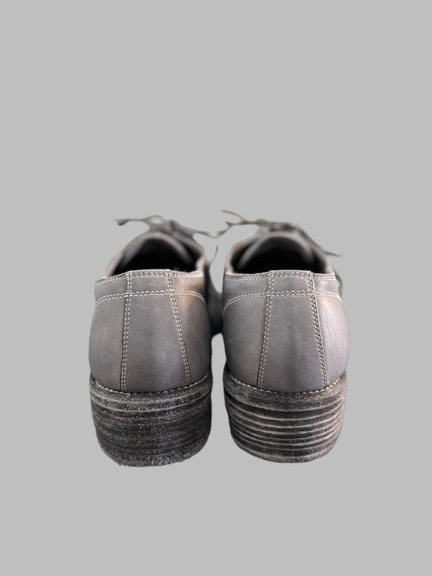 Grey Classic Double Heel Derbies 792X