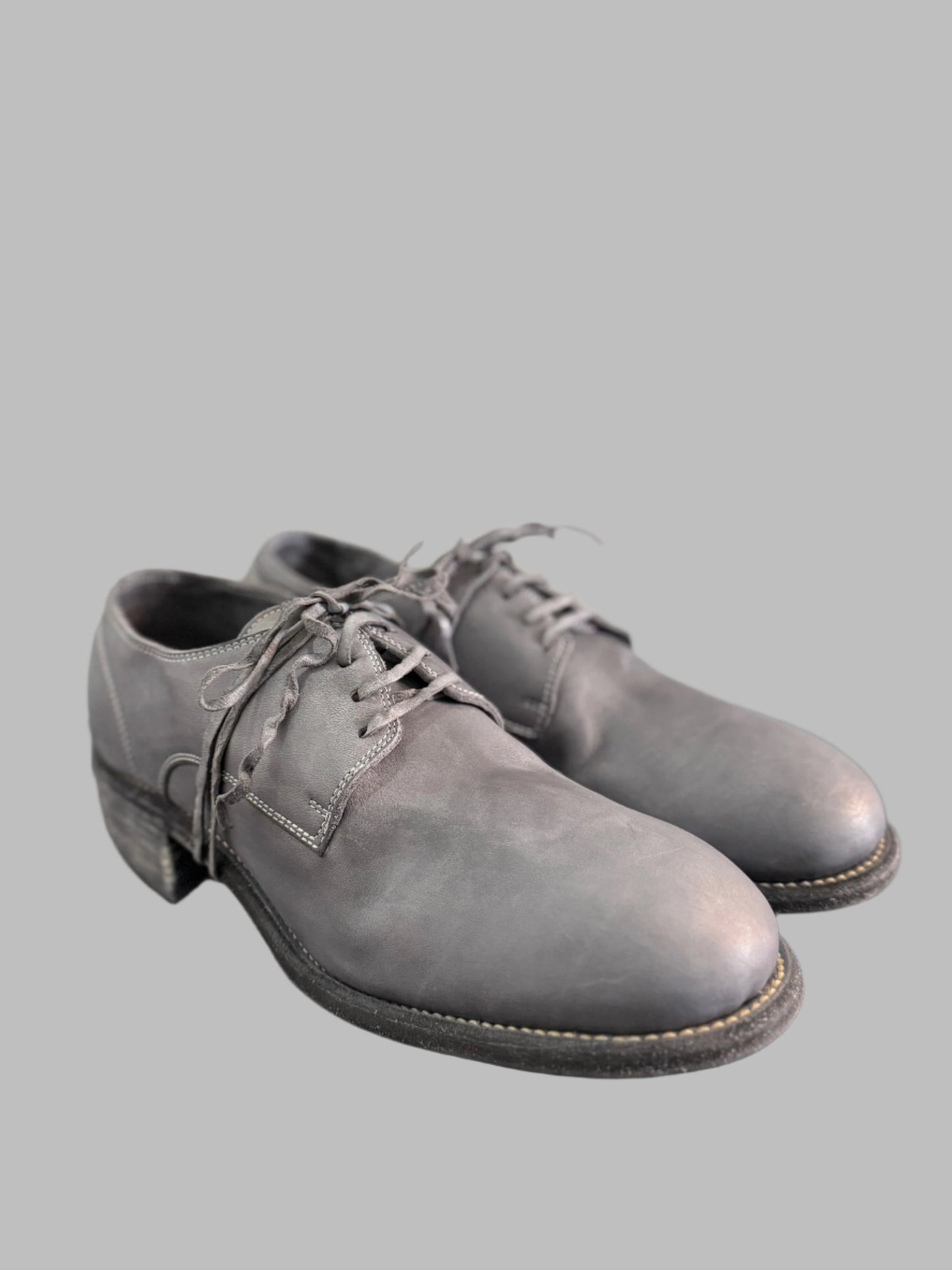 Grey Classic Double Heel Derbies 792X