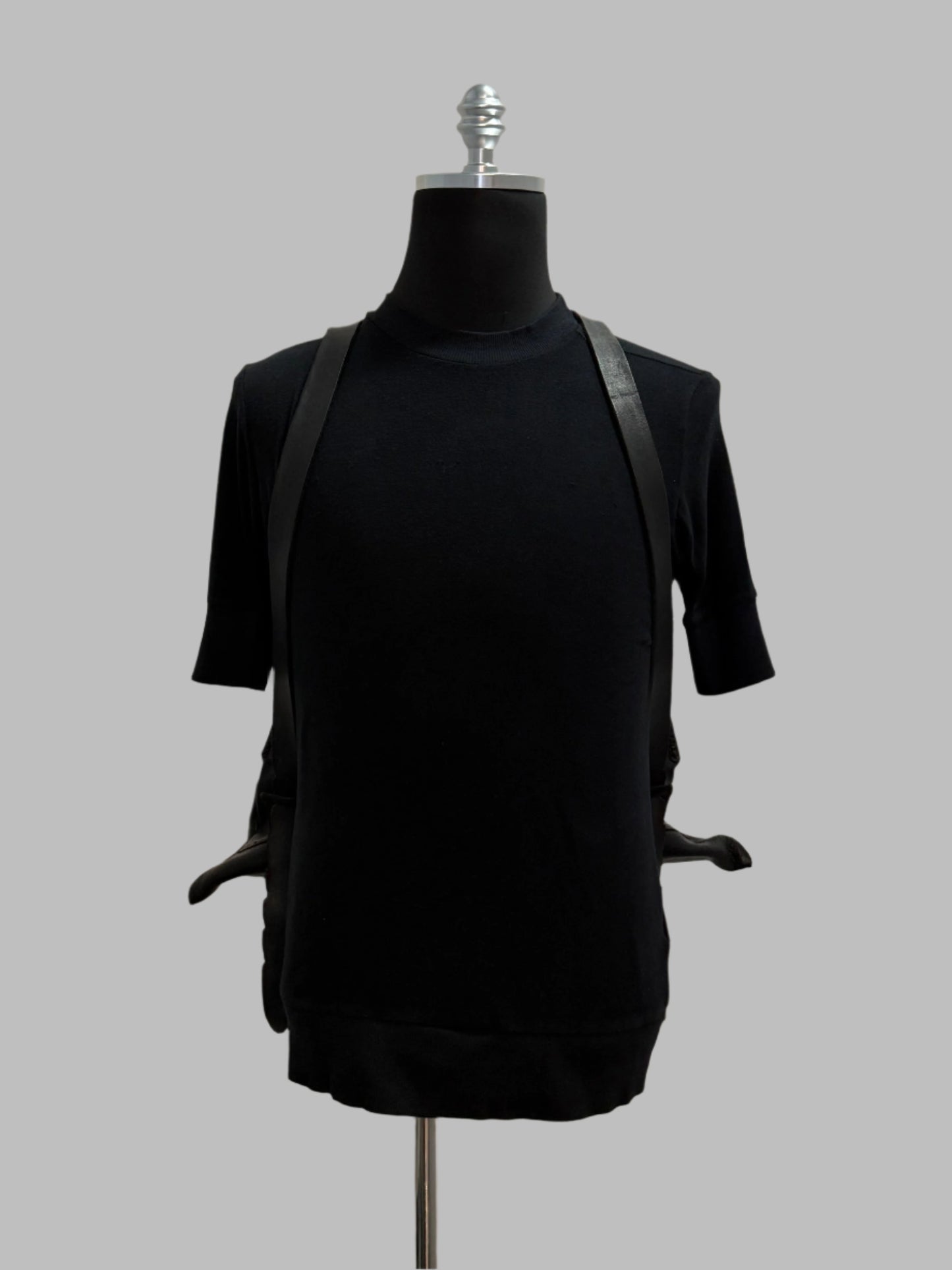 Black Buffalo Leather Classic Backpack BP0