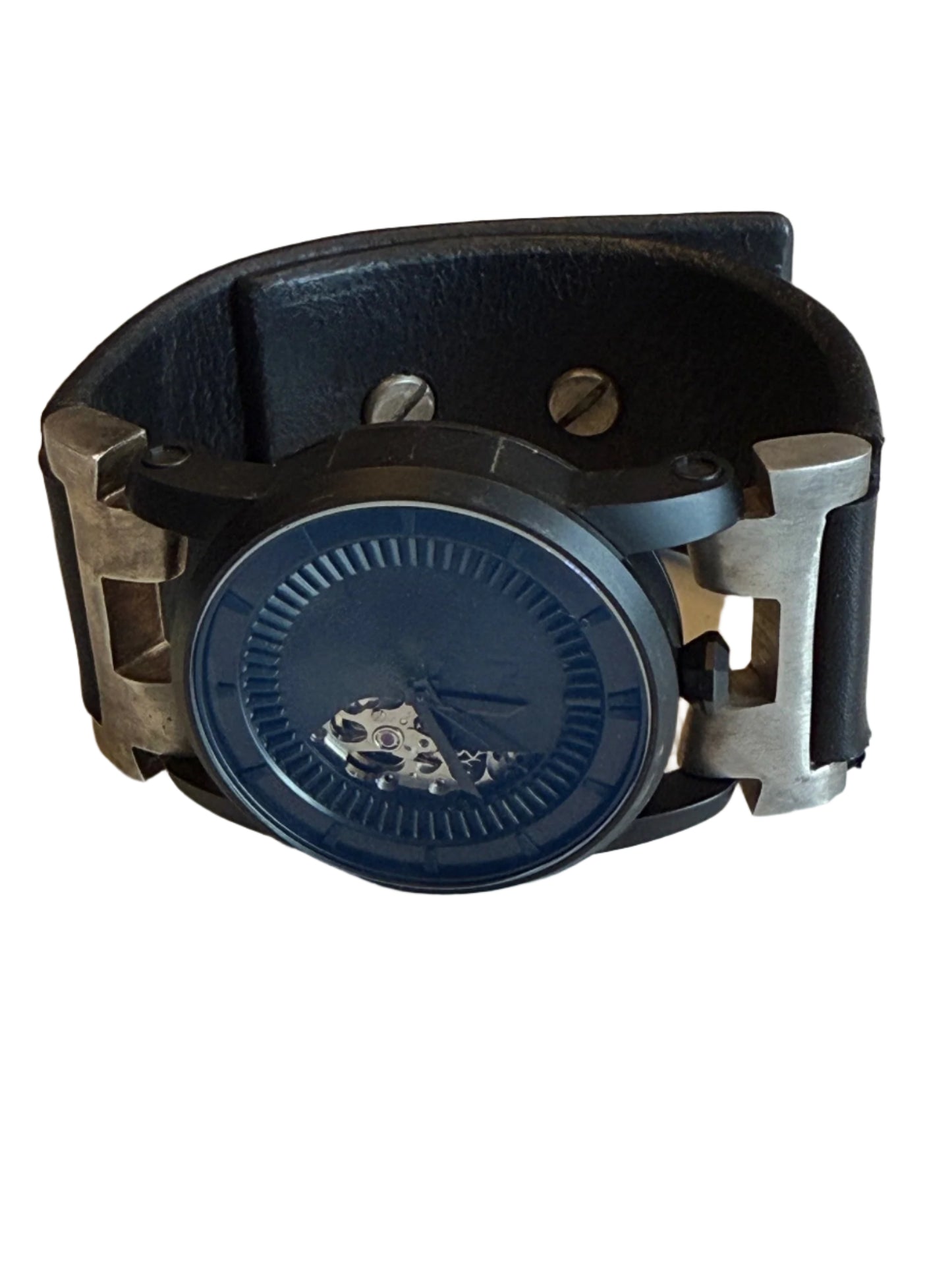 P4 X FOB Paris Watch #395 Straight Strap Studs Black Matte W010-011-0-DA-NG