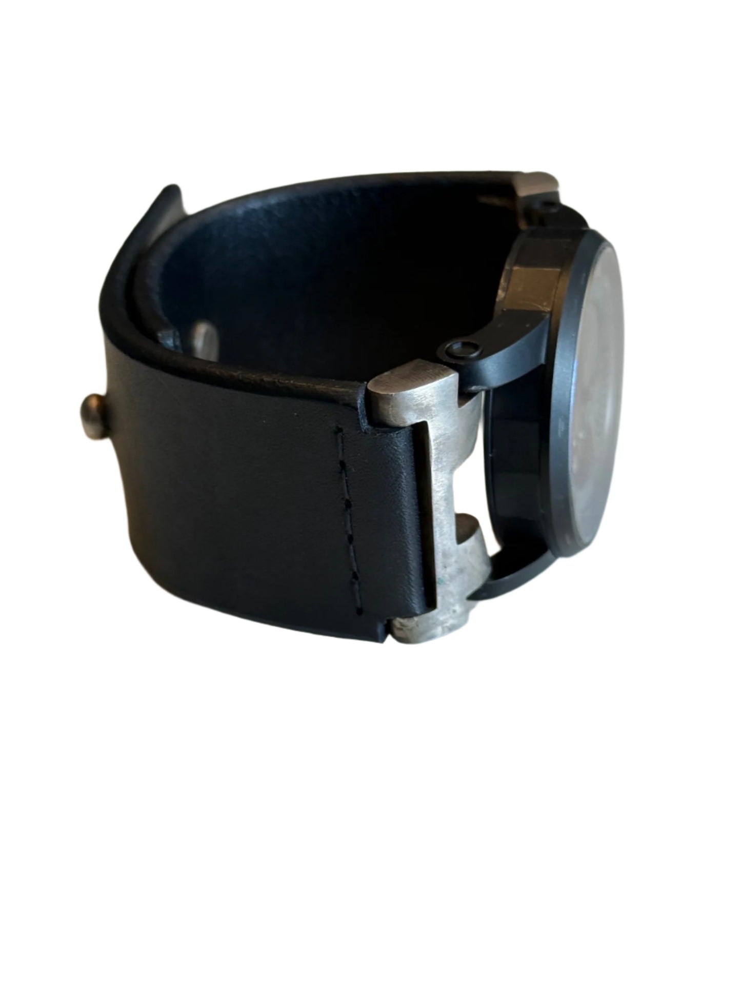 P4 X FOB Paris Watch #395 Straight Strap Studs Black Matte W010-011-0-DA-NG