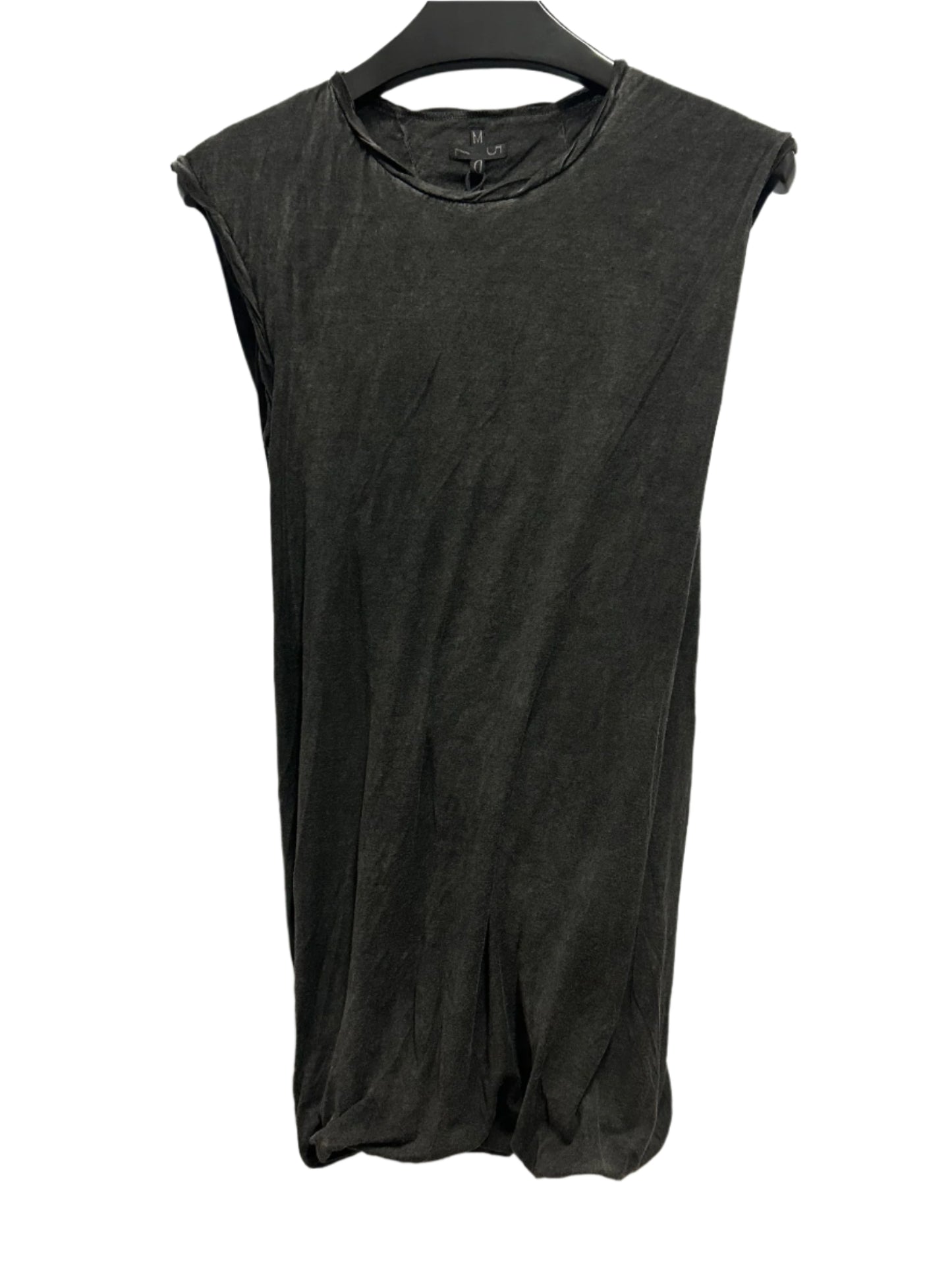 Anthracite Wash Sleeveless Double Layer T-shirt