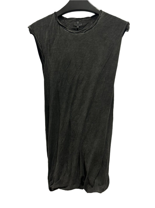 Anthracite Wash Sleeveless Double Layer T-shirt