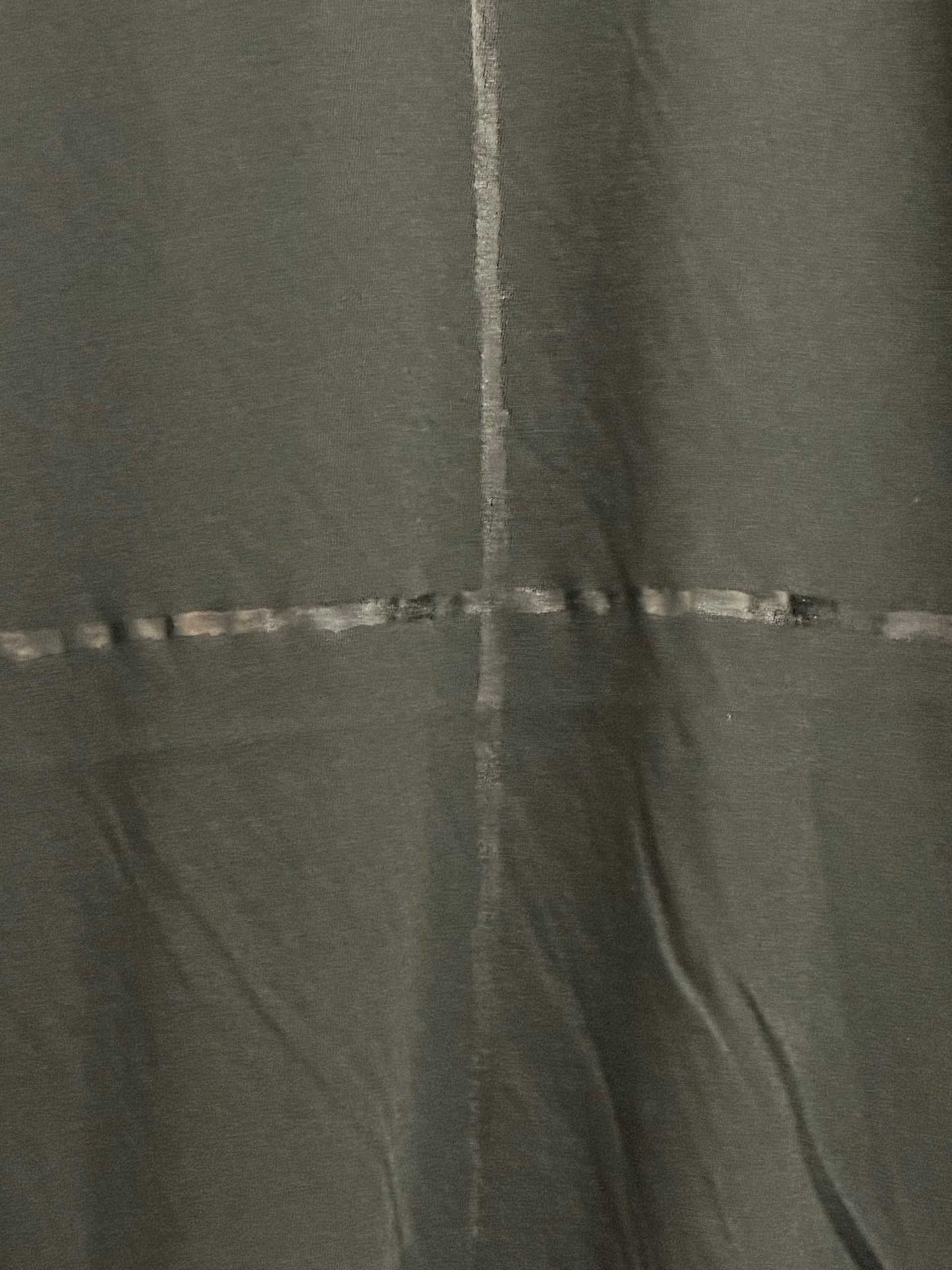 Black on Black Latex Cross Print T-shirt