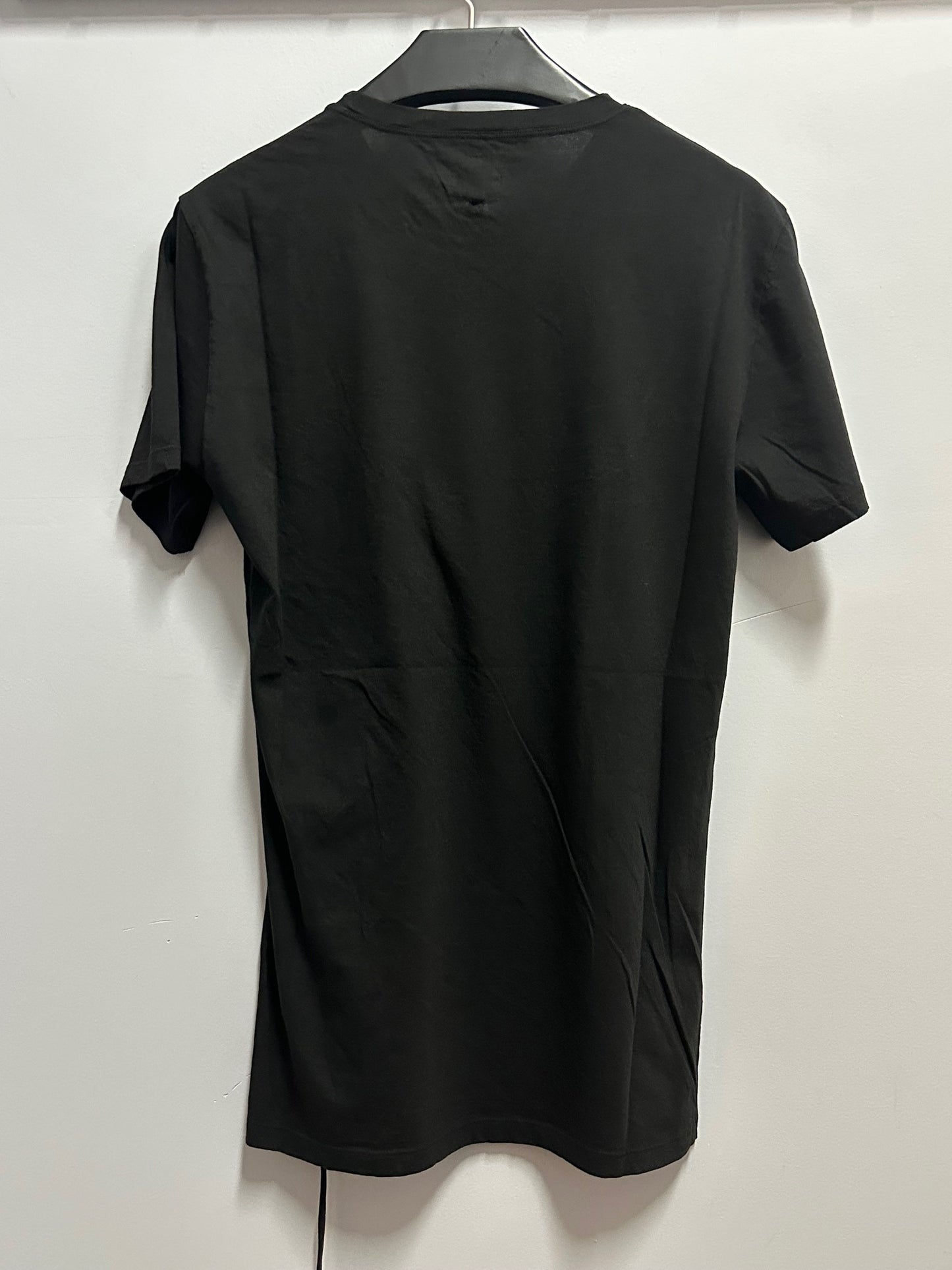 Black on Black Latex Cross Print T-shirt