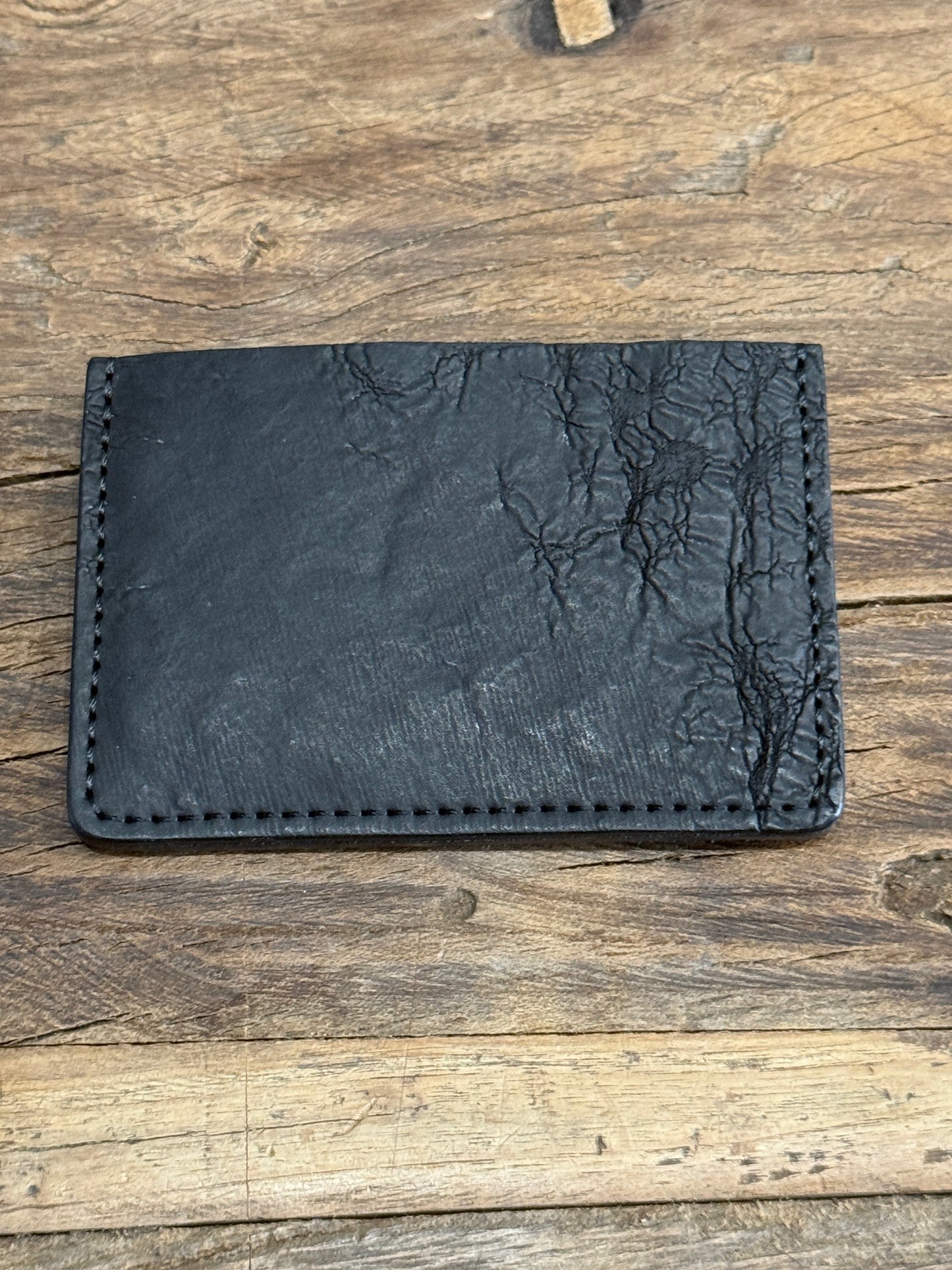 Black Culatta Horse Leather Card Holder
