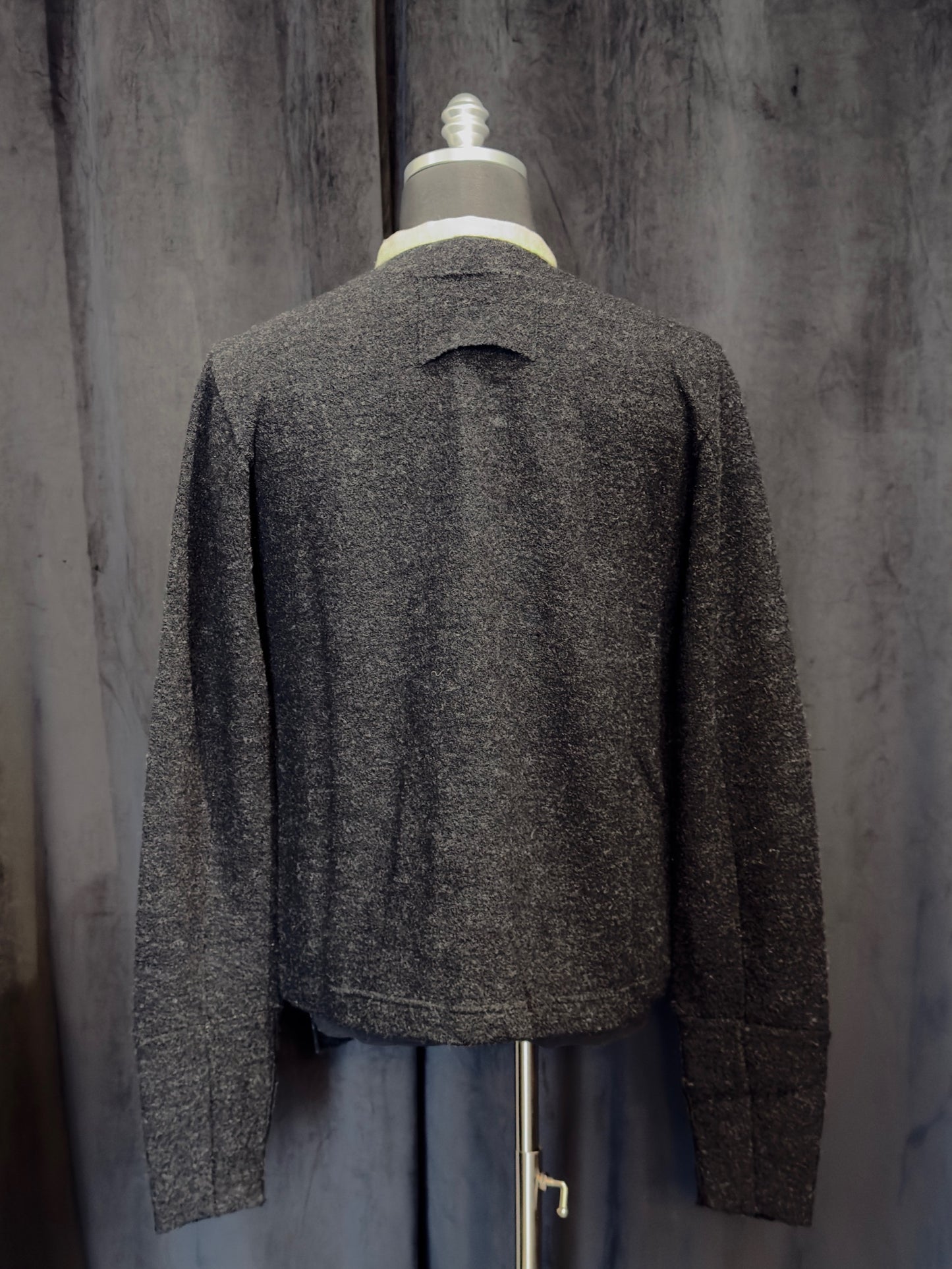 Carbon Cleric 2-tone Knit Cardigan