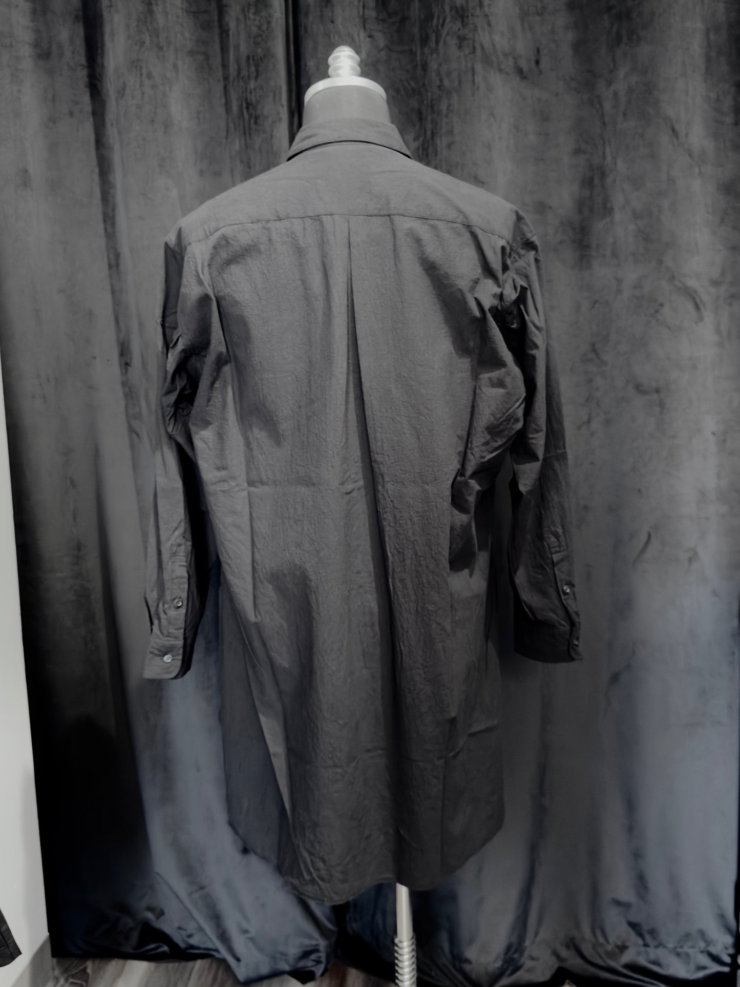 Black Over-Sized Short Collar Shirt
