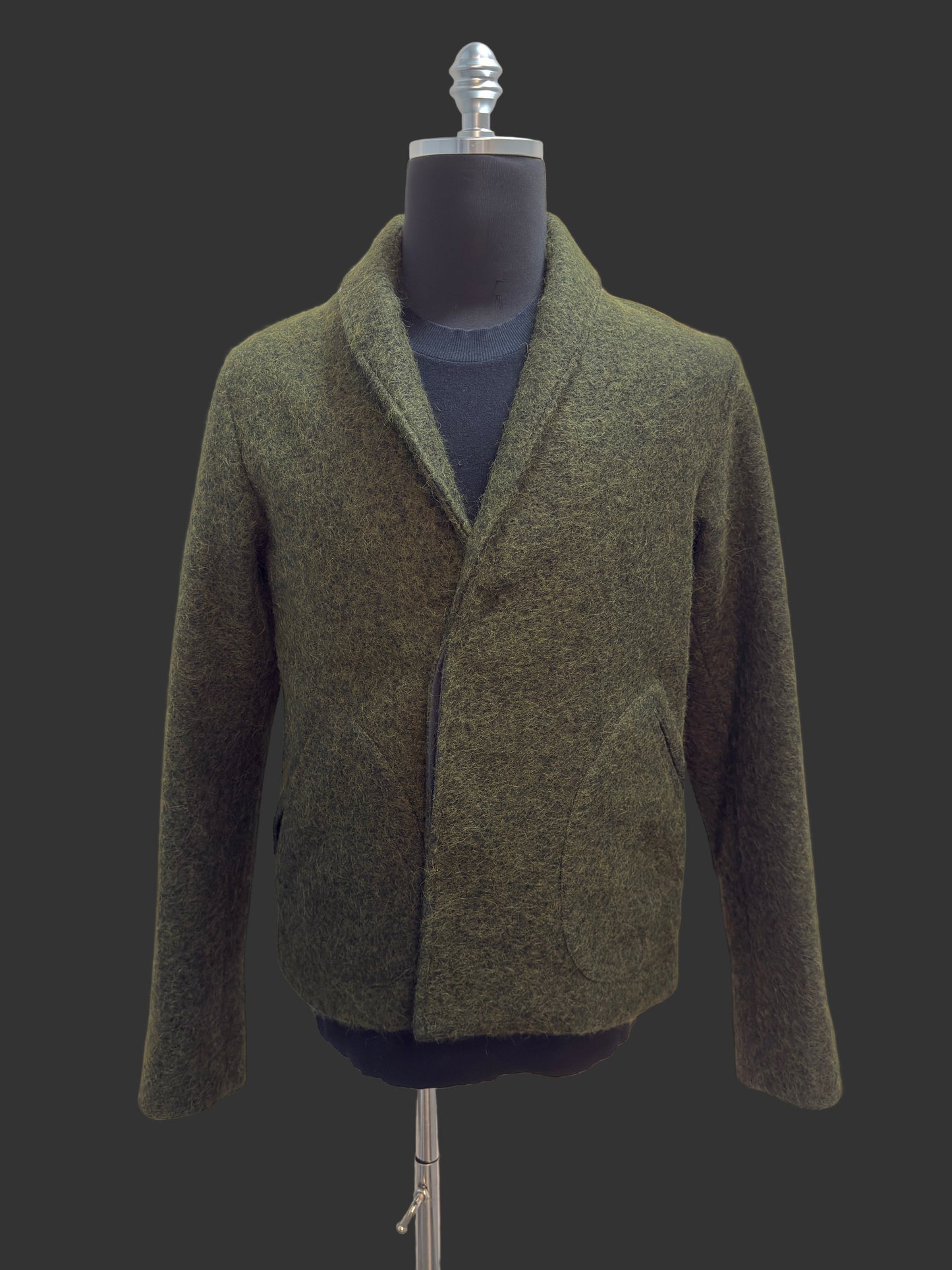 Radiant Green Crossover Cardigan Jacket