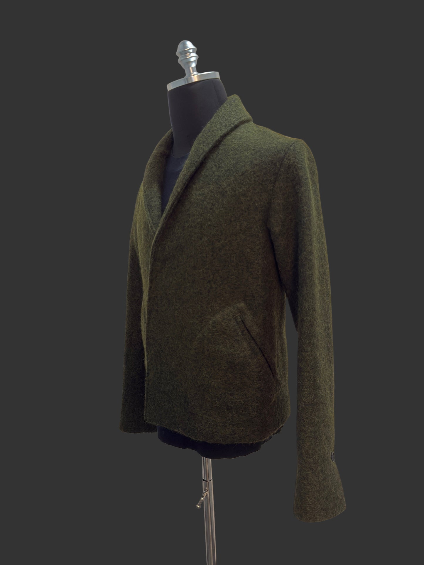 Radiant Green Crossover Cardigan Jacket