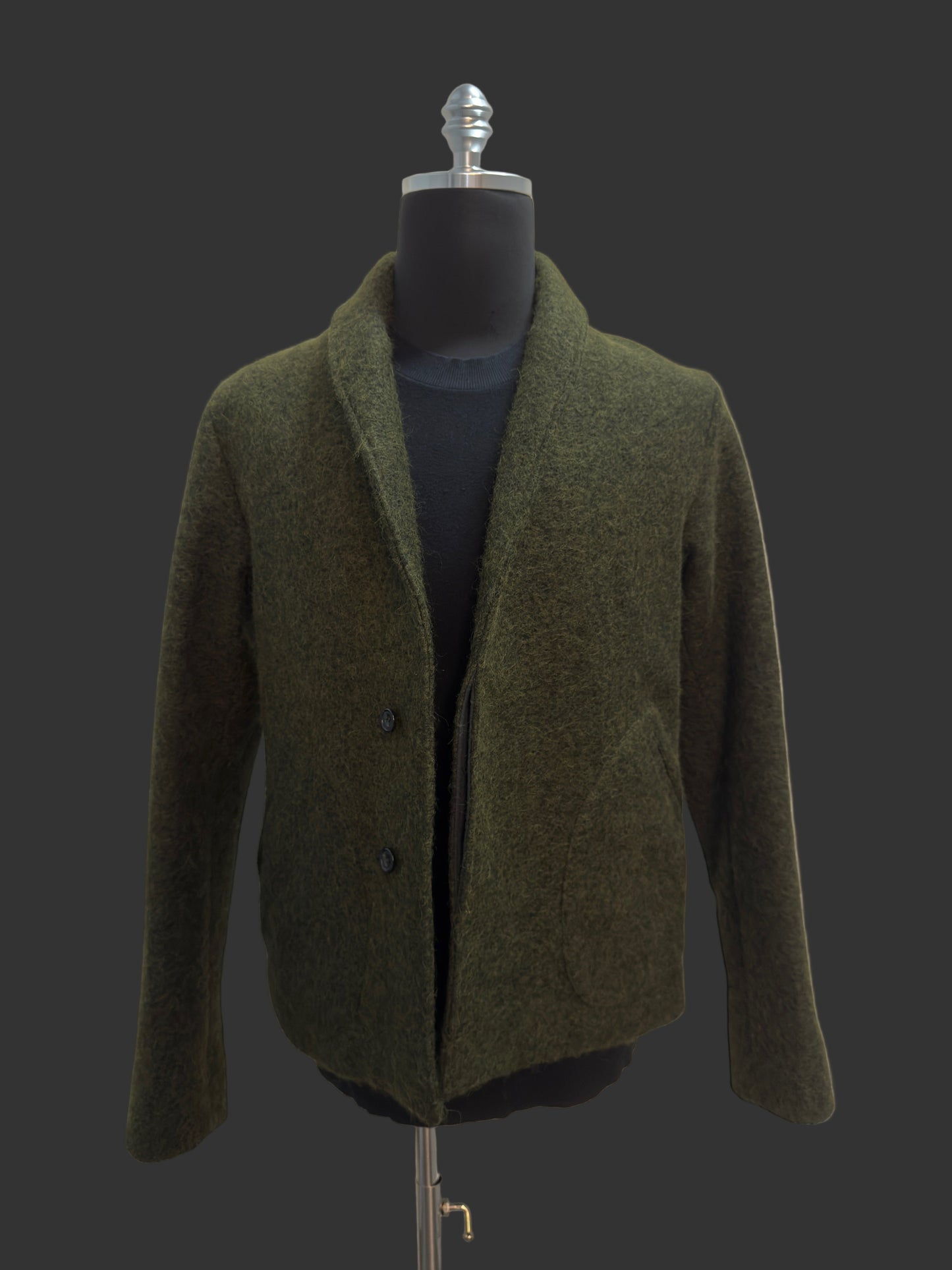 Radiant Green Crossover Cardigan Jacket
