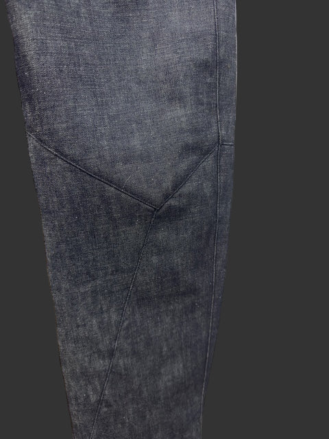 Indigo Zimbabwe Cotton Denim Elongated Trouser