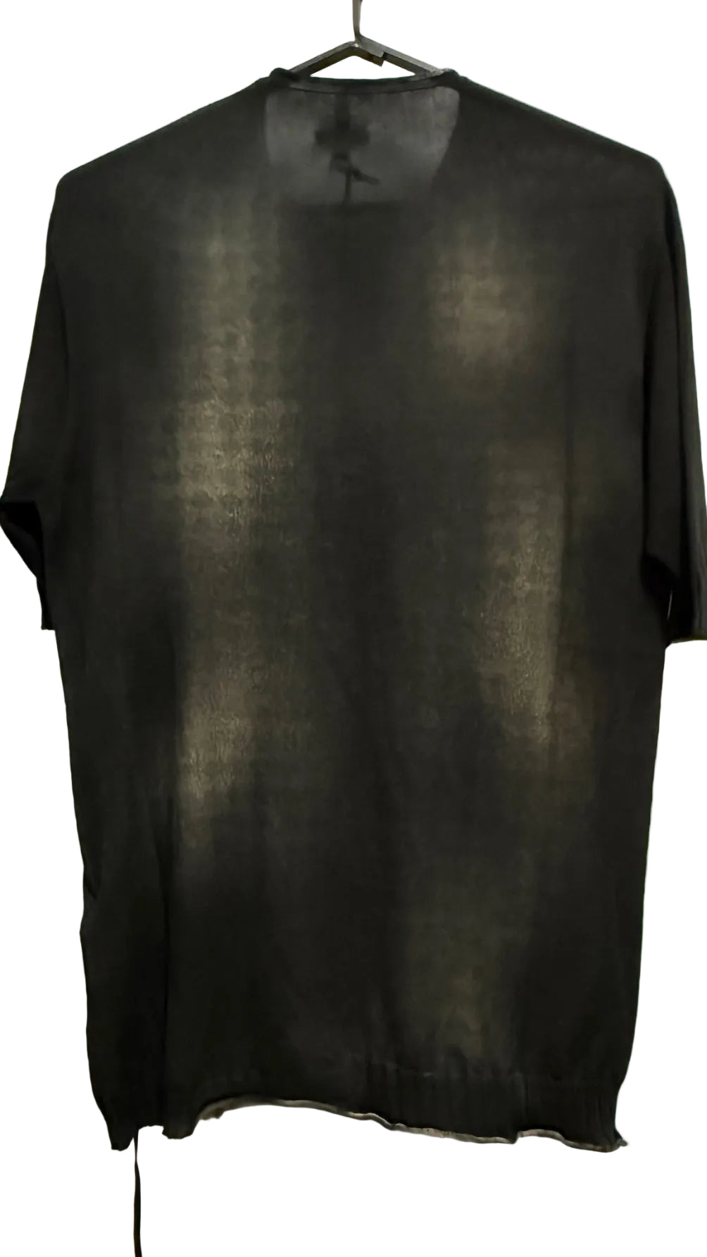 Black Wash Short Sleeve Sweater